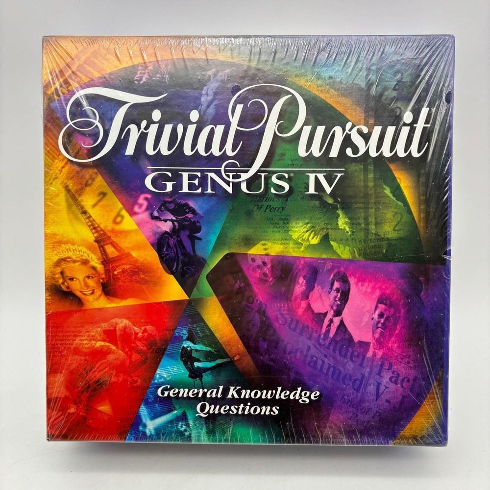 VINTAGE Trivial Pursuit Genus IV SEALED Parker Brothers 1996 General Knowledge